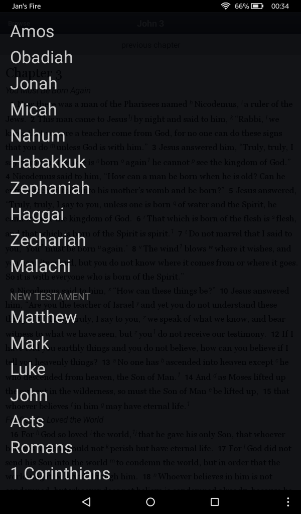 ESV Book Selector