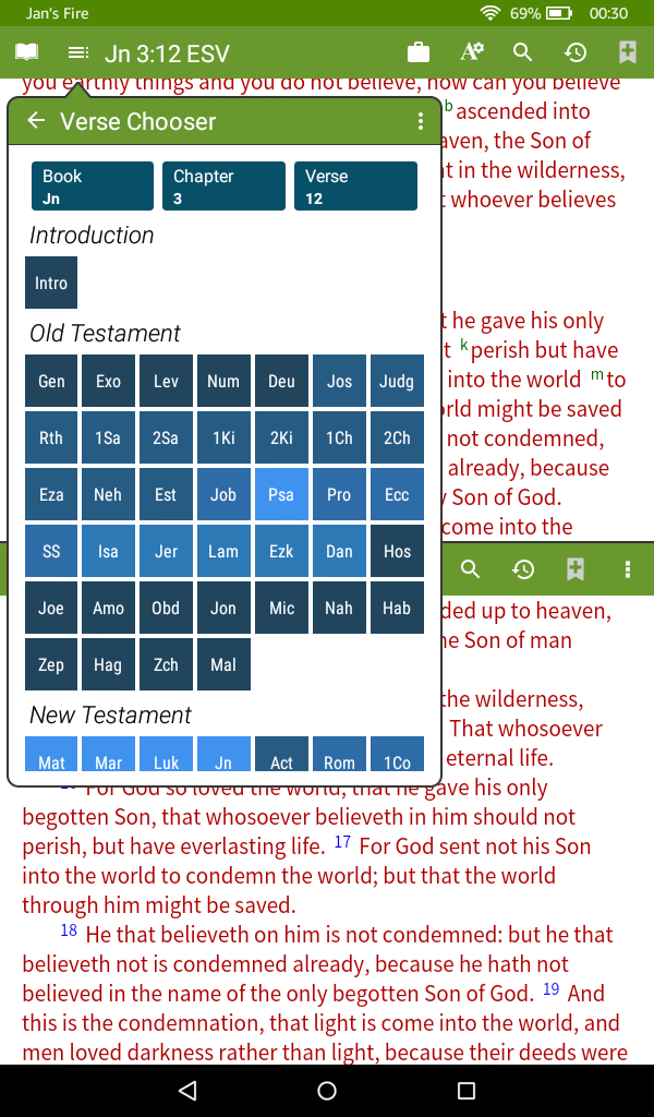 OliveTree Verse Selector