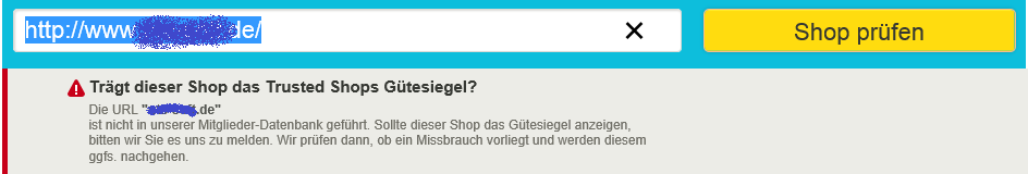 Trusted Shops Webseite