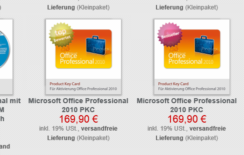 Ah, noch eine Office 2010 PKC