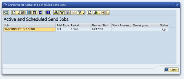 Active and Scheduled Send Jobs