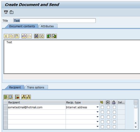 Create Document and Send