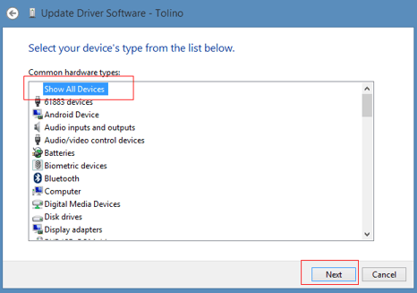 Show All Devices